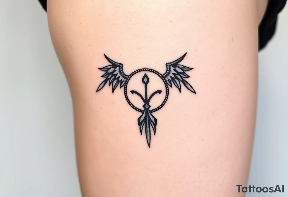 lilith symbol of female power
minimalist
abstract no faces drawn. symbols of feminine signs
on thigh tattoo idea