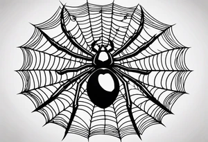 Spider web tattoo idea