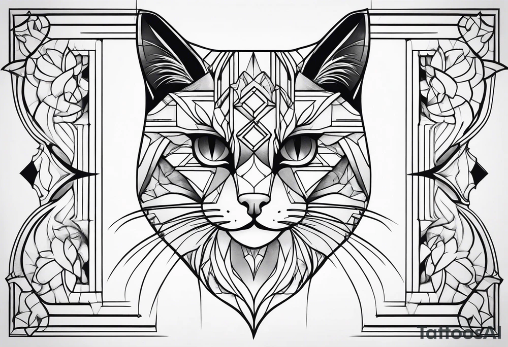 Black Cat tattoo idea