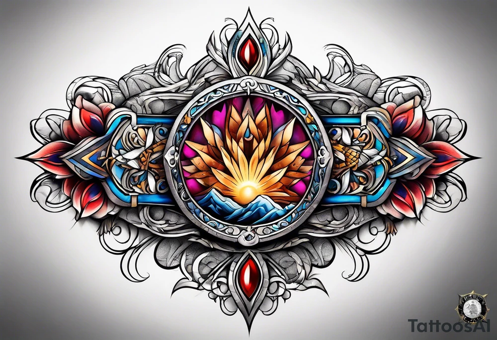Manly religious tattoo tattoo idea