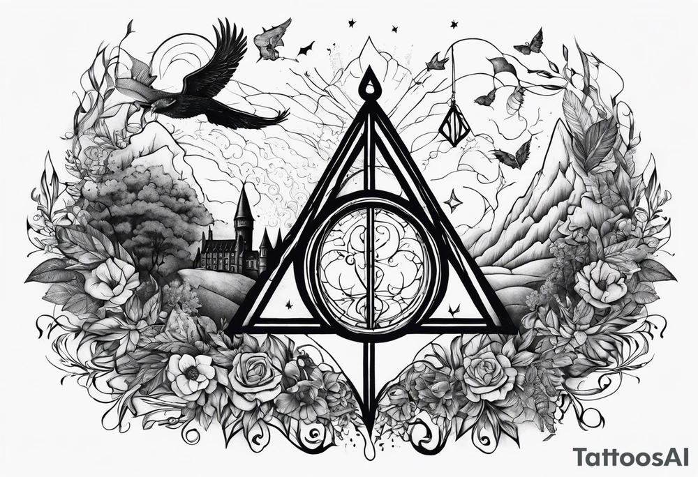 Harry Potter deathly hollows tattoo idea