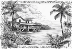 Florida theme tattoo idea
