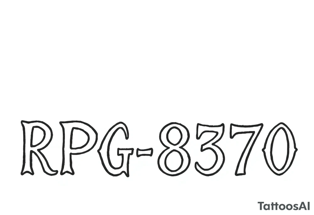 RPG-8370 tattoo idea