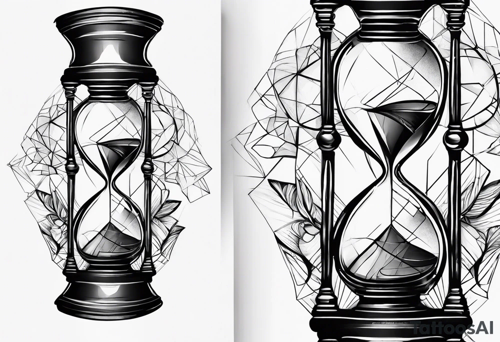 Broken hourglass tattoo idea
