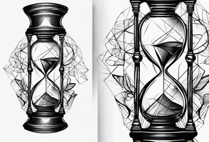 Broken hourglass tattoo idea