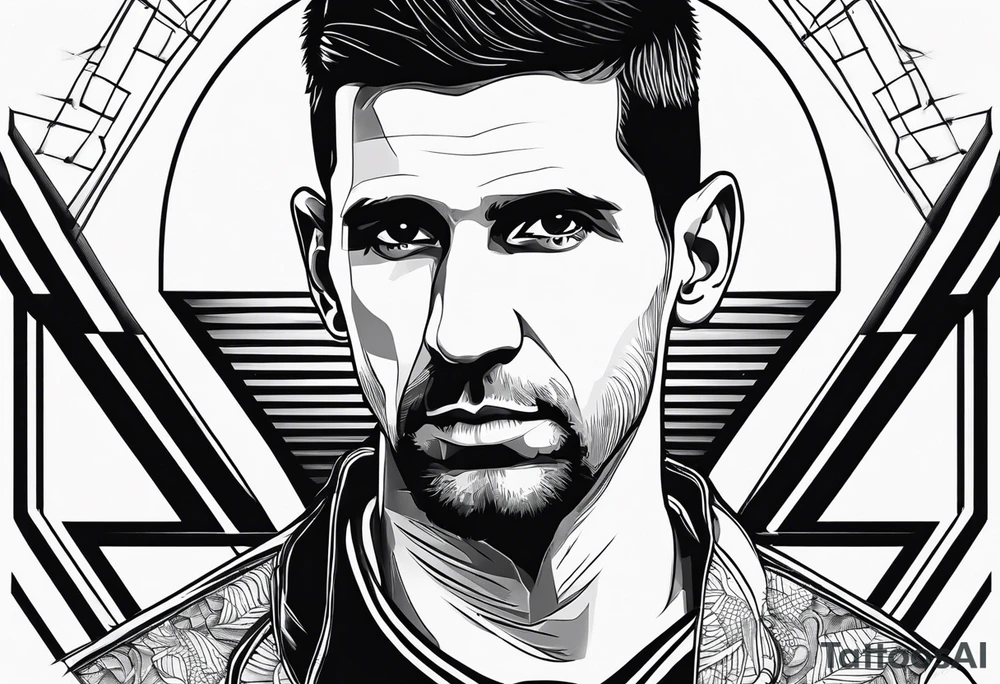 Djokovic com o dedo na cabeça tattoo idea