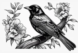 Redwing Blackbird for Back tattoo idea