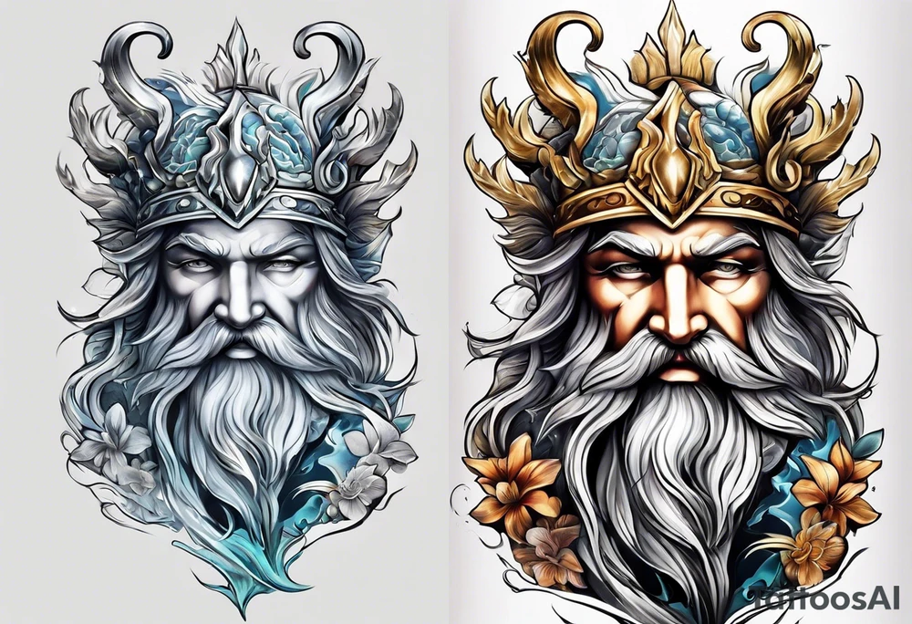 Poseidon tattoo idea