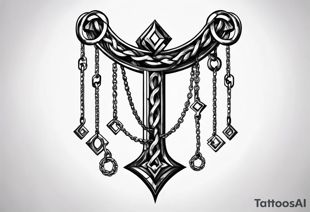 tattoo broken chain tattoo idea