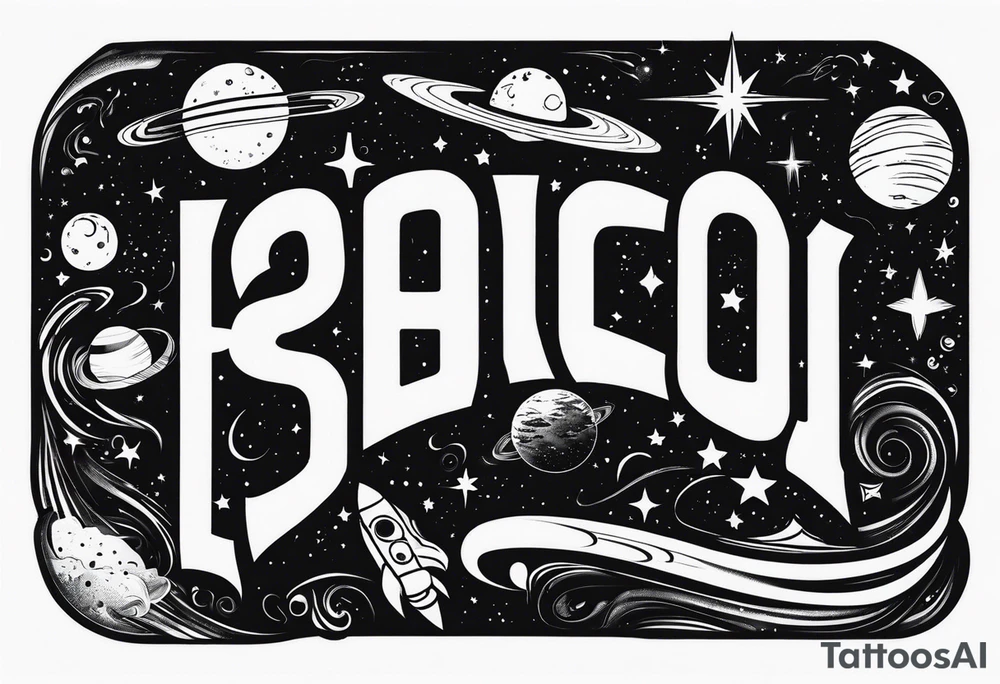 space tattoo idea