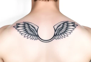 Infinity Loop made of wings tattoo idea