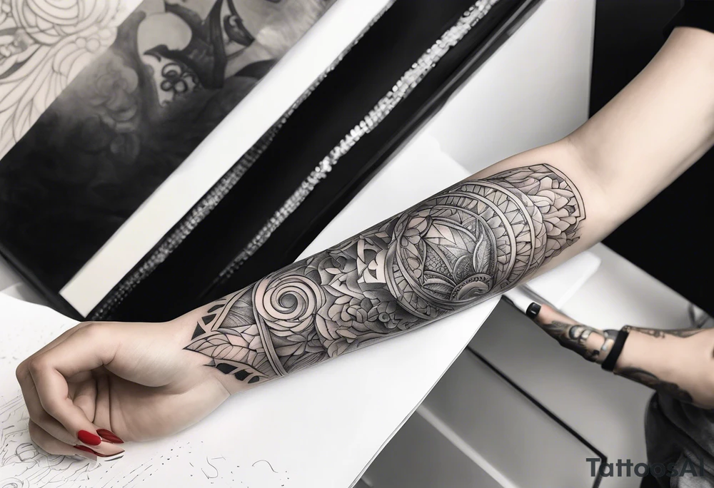 Horizontal one inch wide inner arm tattoo tattoo idea