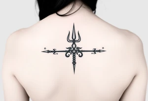 Lord Shiva trishul tattoo idea