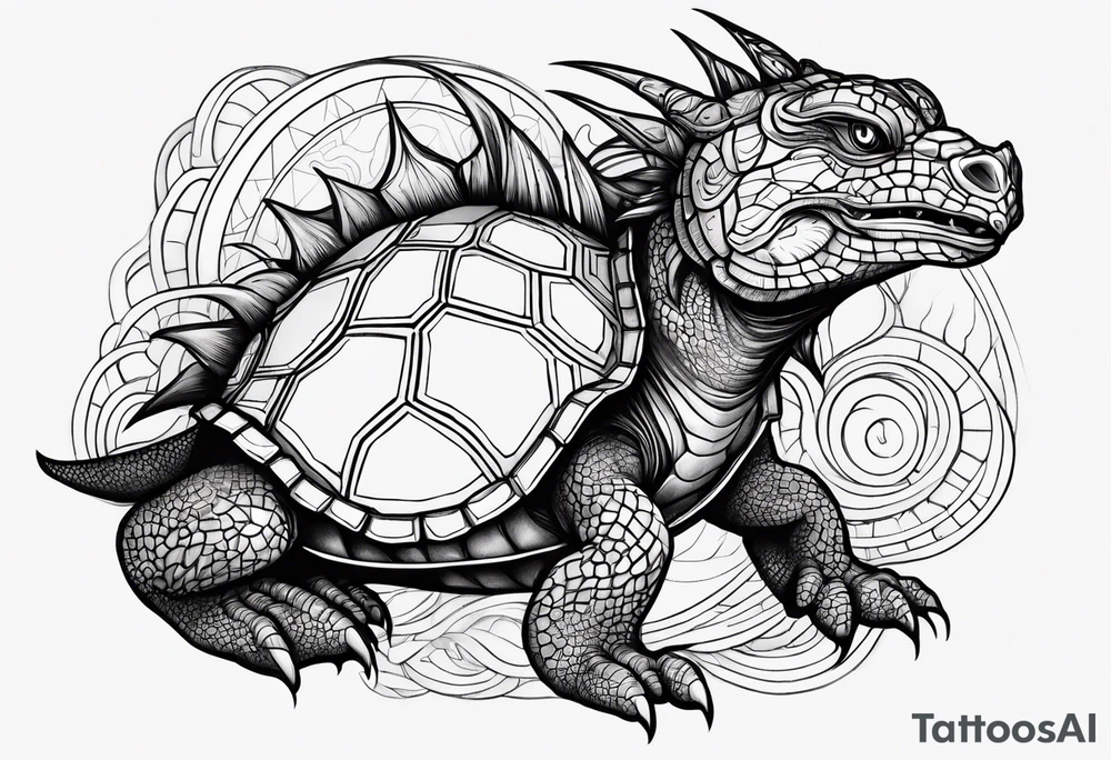 dragon turtle tattoo idea