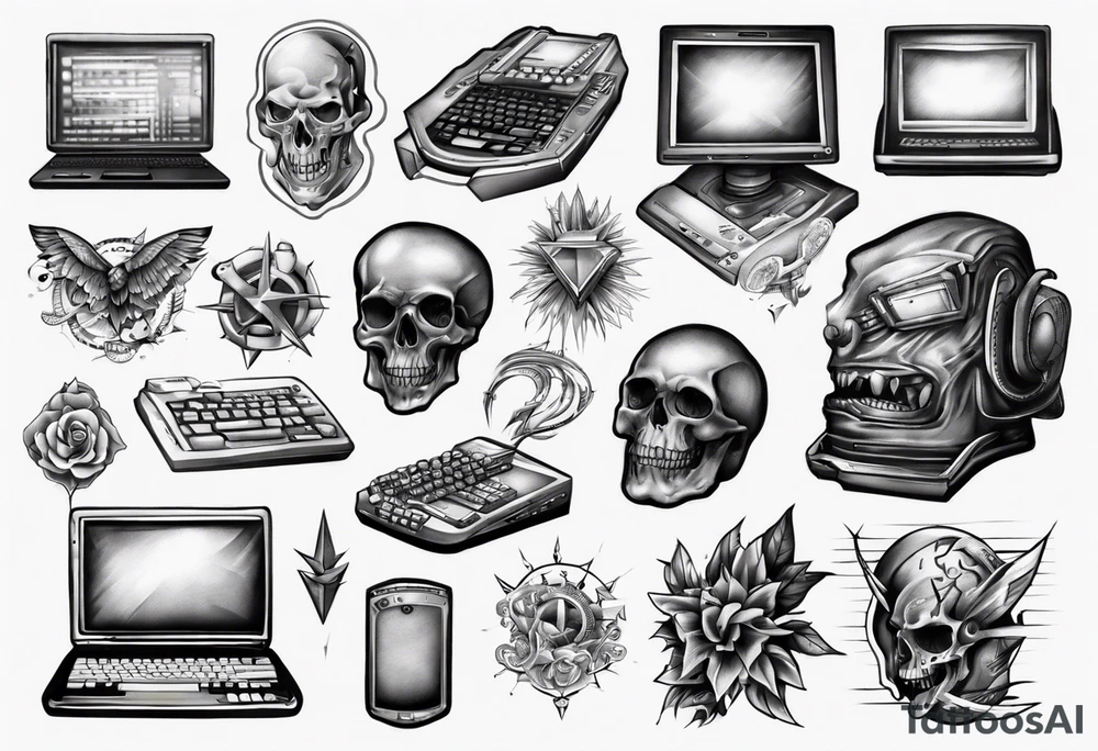 Computer tattoo idea