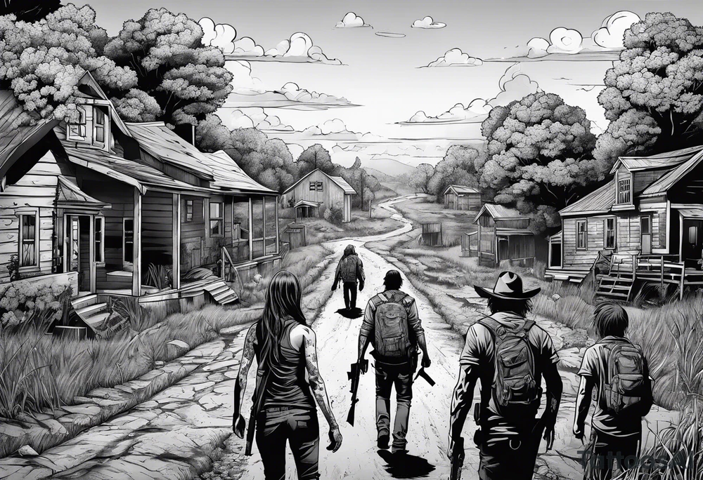 the walking dead tattoo idea