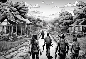 the walking dead tattoo idea