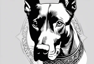 majestic dobermann tattoo idea
