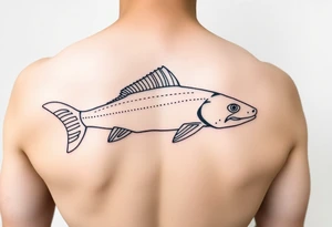 line tattoo of the outer banks tattoo idea