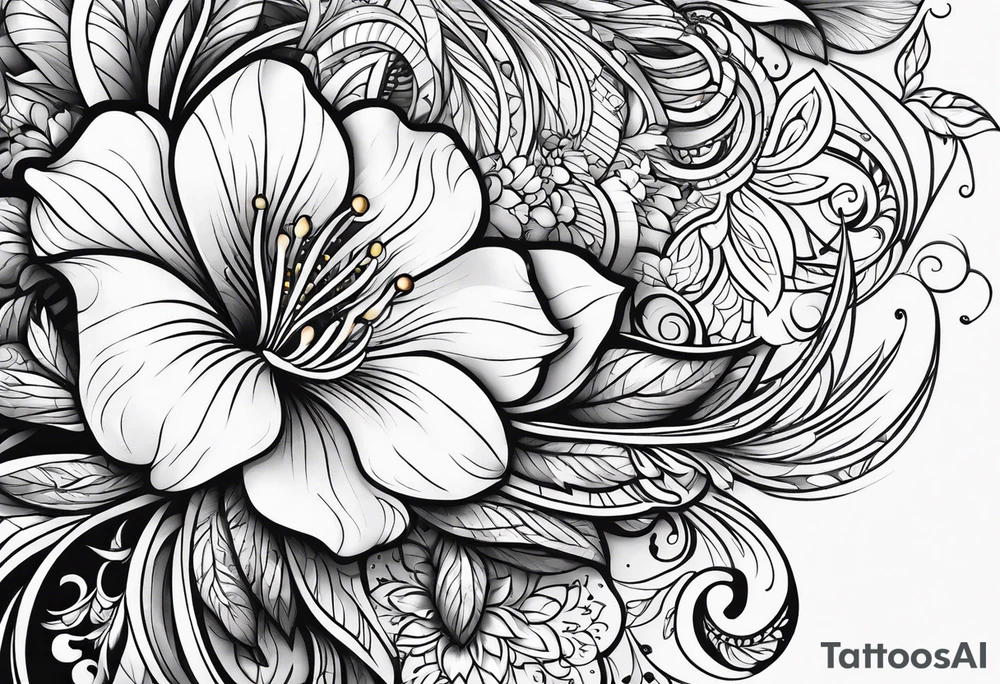 decorative design tattoo idea