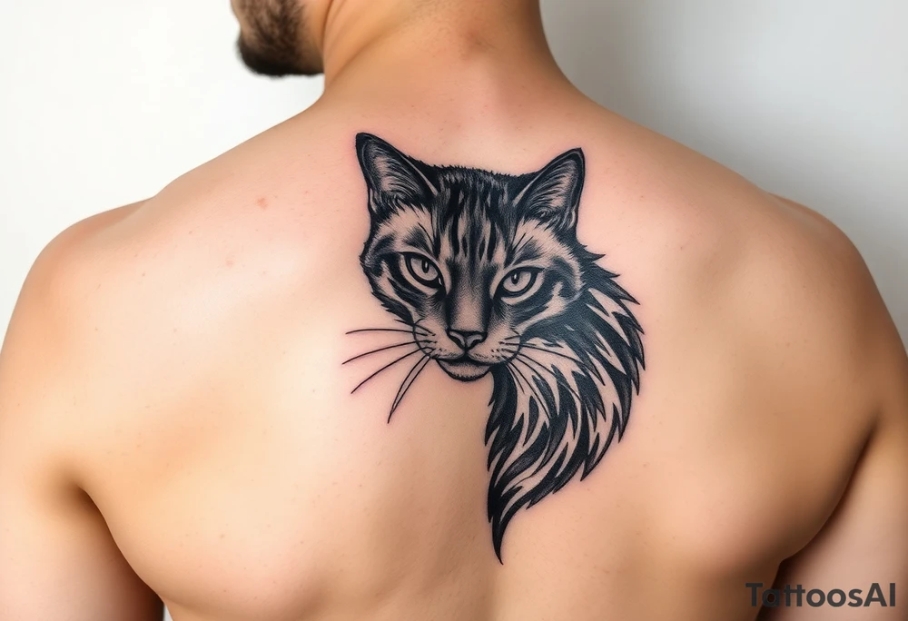 Black Cat tattoo idea