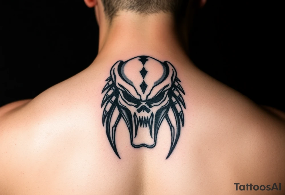Predator mark simple tattoo idea
