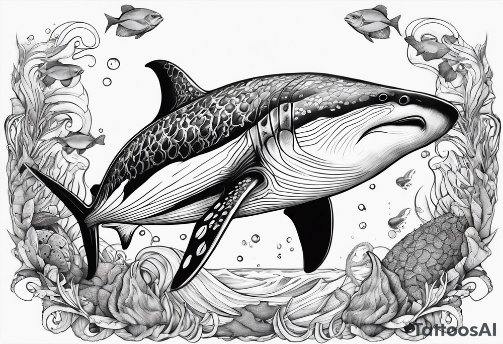 ocean animals tattoo idea