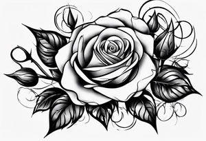 Half-sleeve arm tattoo. roses tattoo idea