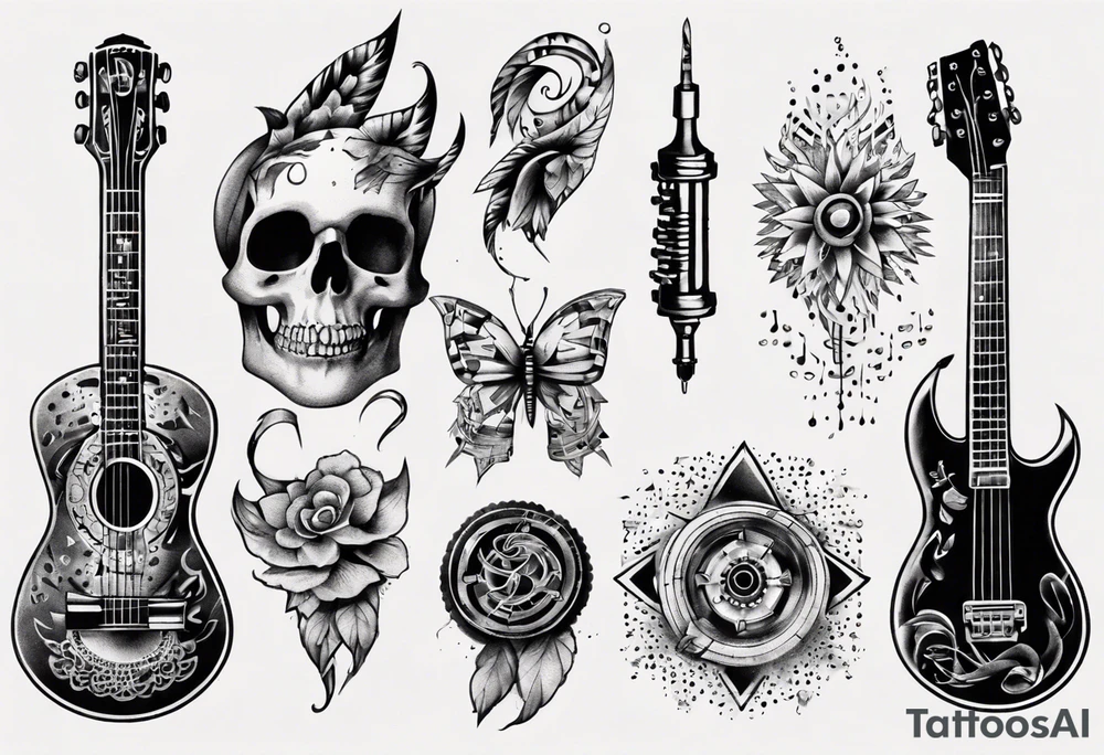 music tattoo idea