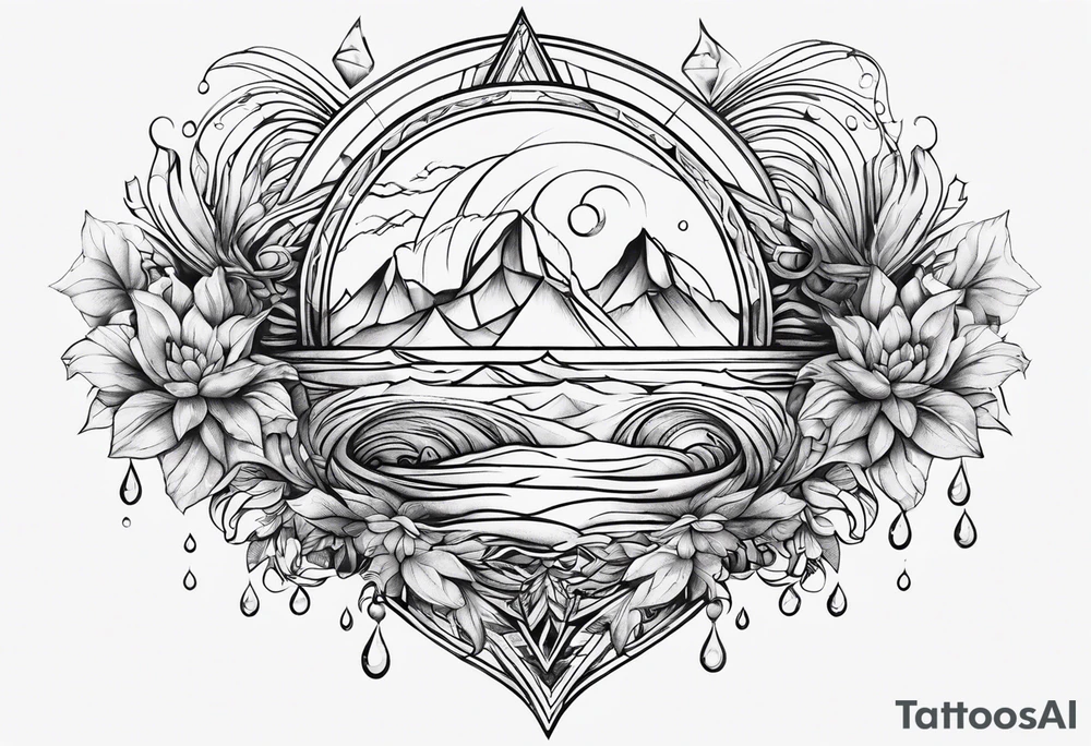 Water element tattoo idea