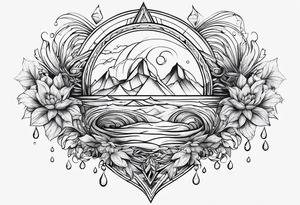 Water element tattoo idea
