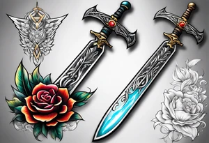 energy sword tattoo idea
