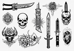 Weapons tattoo idea