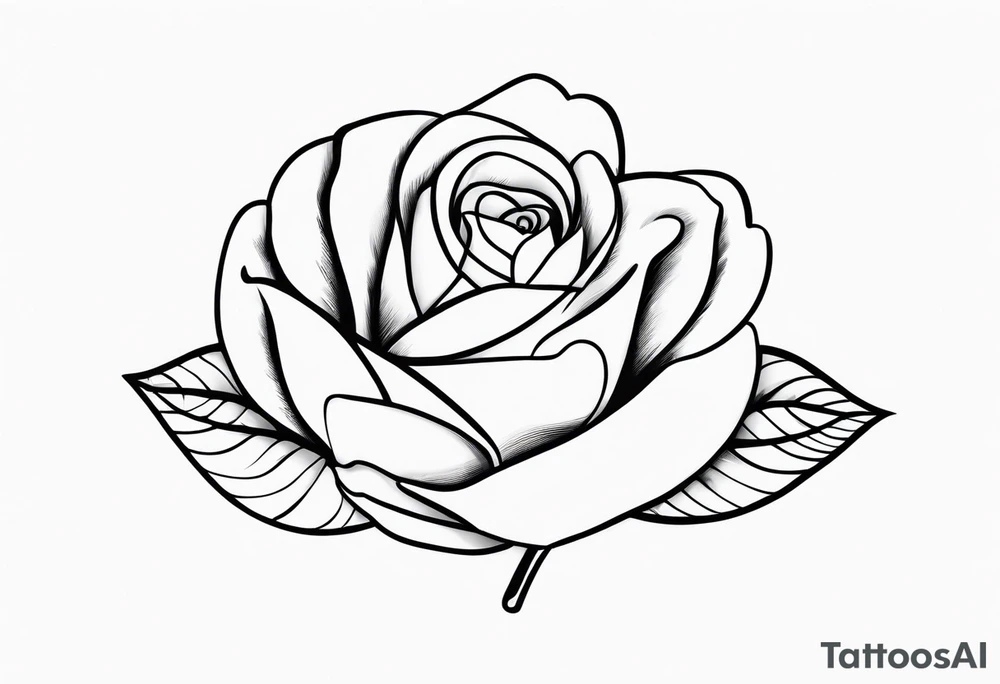 name Rosa  with heart tattoo idea