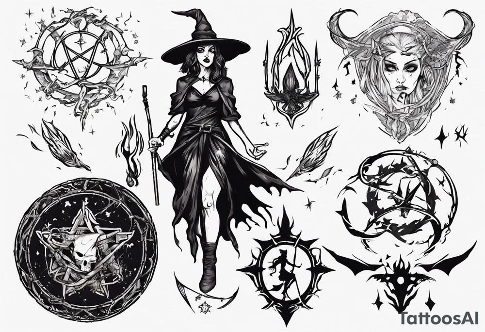 witch like a path of exile games tattoo idea