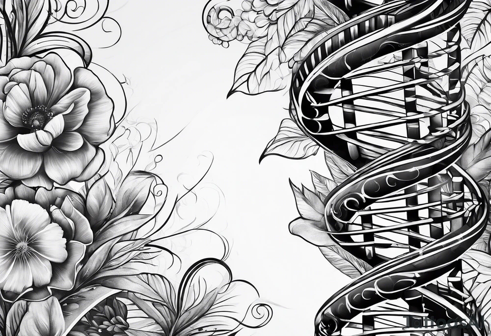 DNA strand tattoo idea