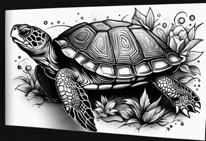 Turtle on top of arm tattoo idea