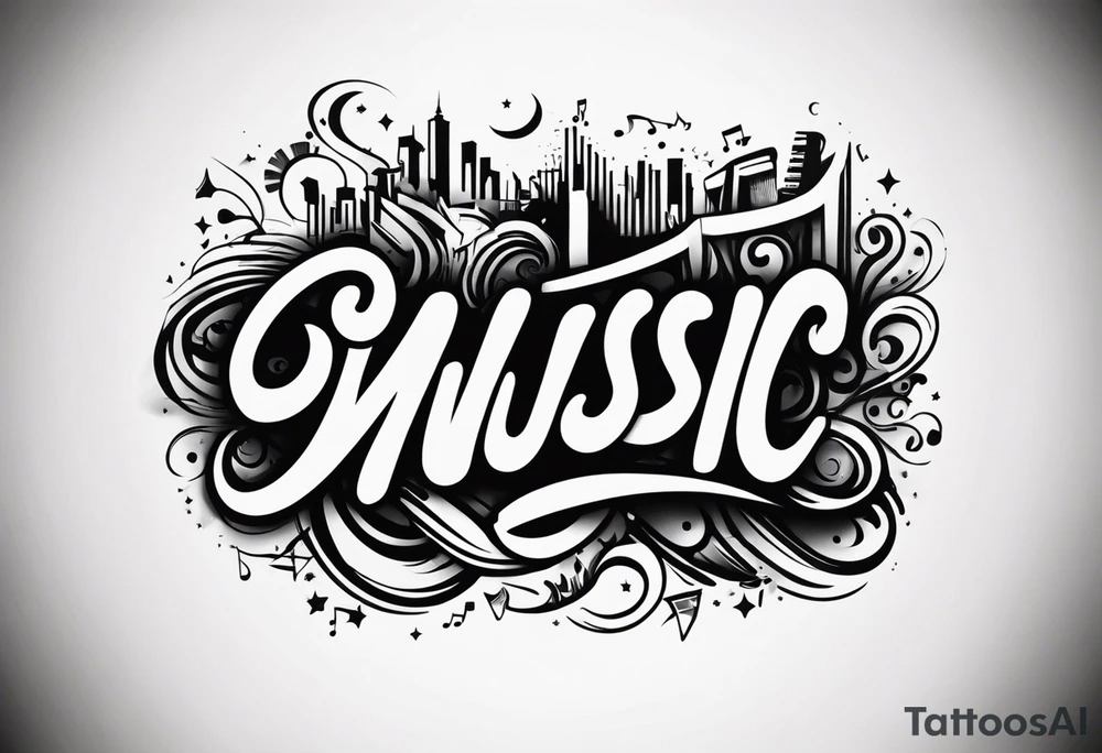 music tattoo idea