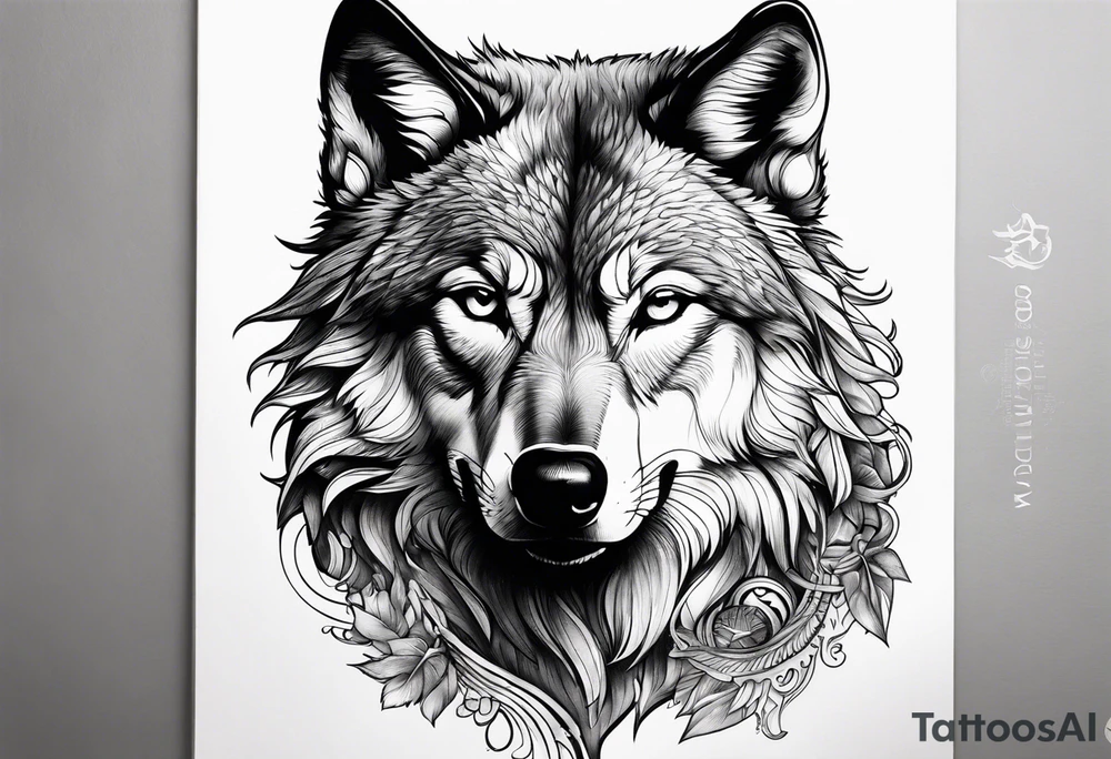 Stoic Wolf tattoo idea