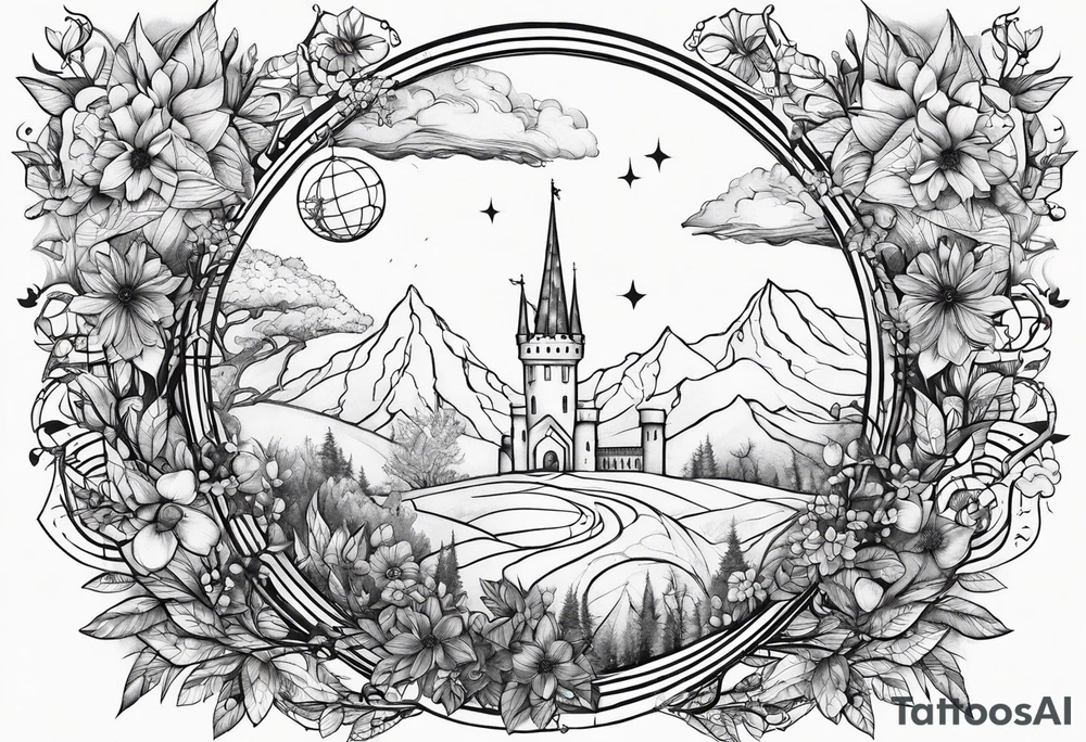 literary tattoo with the little prince, divergent, the hunger games and harry potter tattoo idea