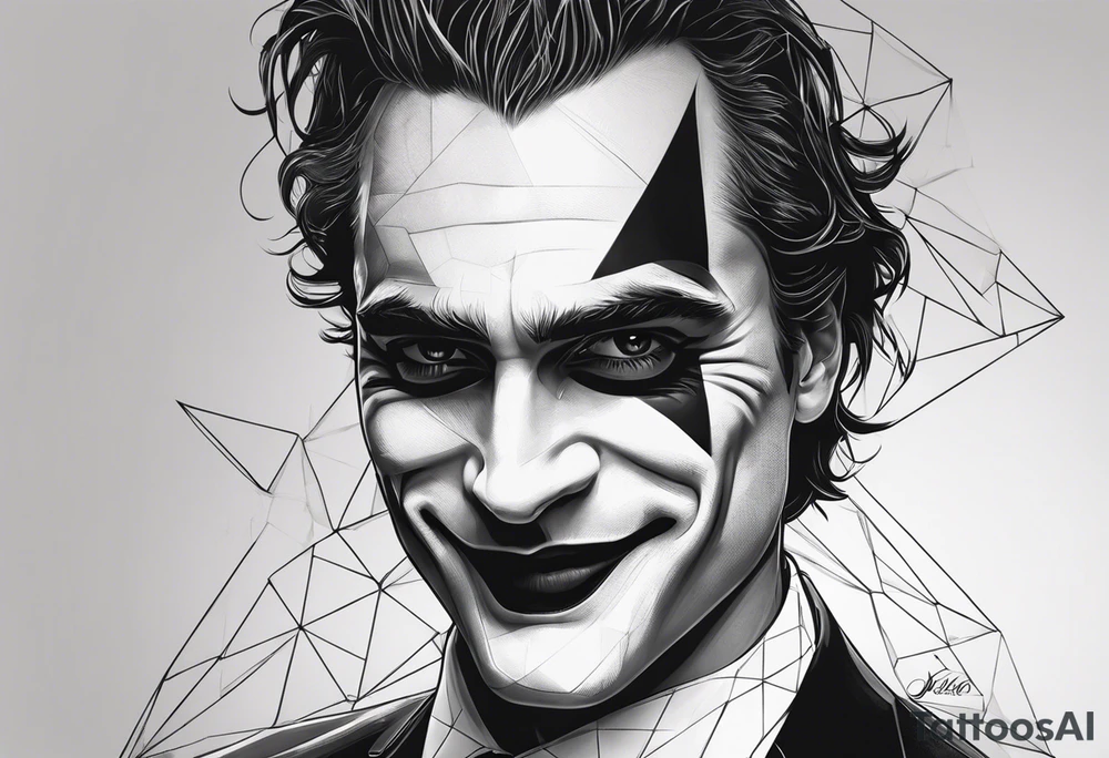 joaquin phoenix joker tattoo to cover up an existing tattoo on my right upper arm. tattoo idea