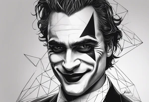 joaquin phoenix joker tattoo to cover up an existing tattoo on my right upper arm. tattoo idea