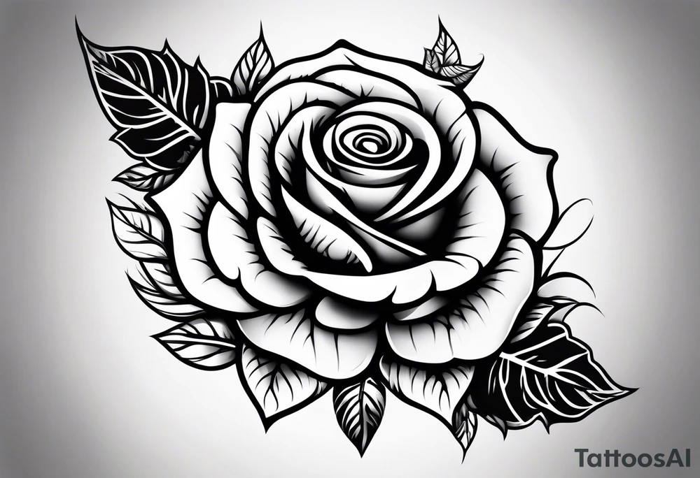 Rose elegant spine tattoo tattoo idea