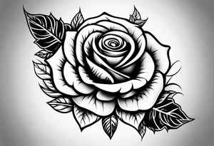 Rose elegant spine tattoo tattoo idea