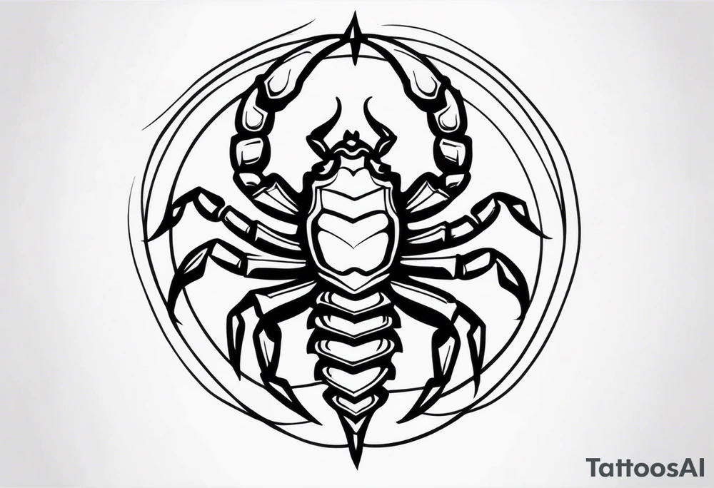 Scorpion traditional tattoo tattoo idea