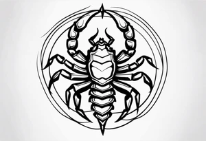 Scorpion traditional tattoo tattoo idea