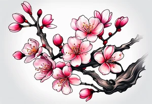 Small cherryblossom tatoo tattoo idea