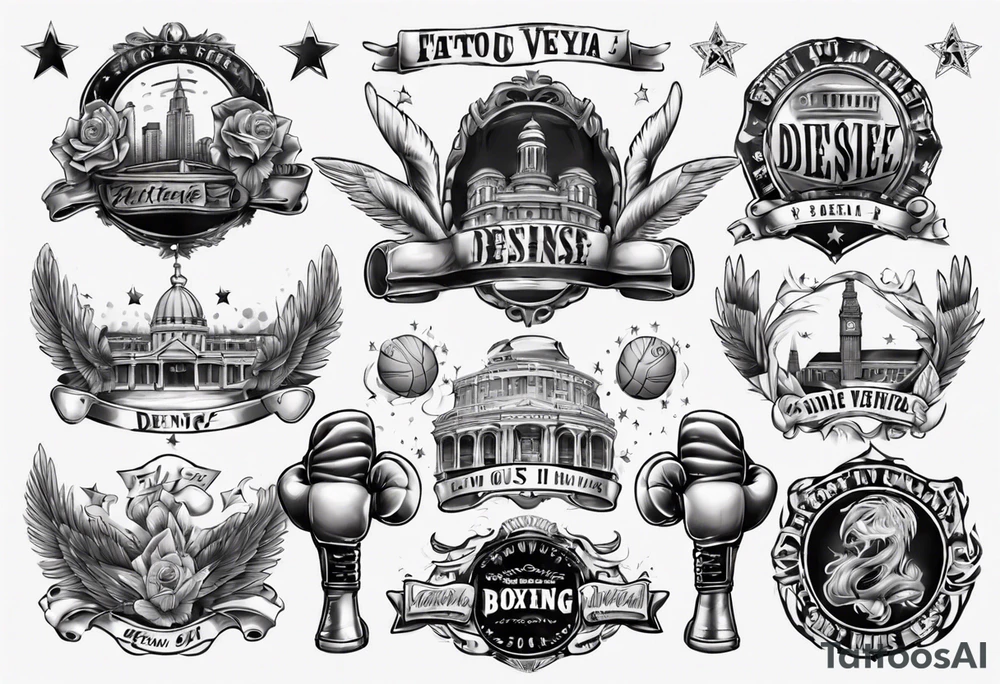 famous boxing venues in the us tattoo idea