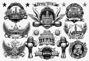 famous boxing venues in the us tattoo idea