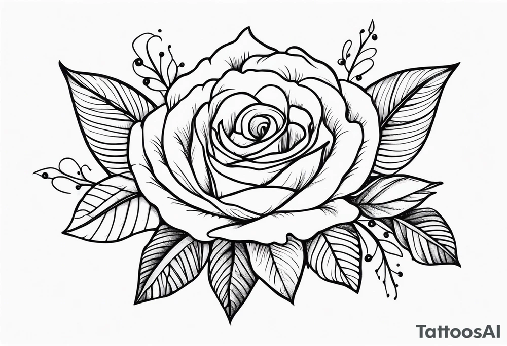 Beautiful wedding tattoo idea
